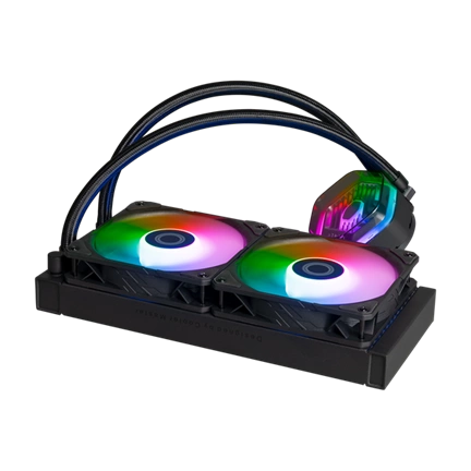 Cooler Master MasterLiquid 240 Atmos komplett vízhűtőrendszer, ARGB, fekete