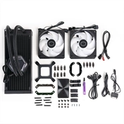 Cooler Master MasterLiquid 240 Atmos komplett vízhűtőrendszer, ARGB, fekete