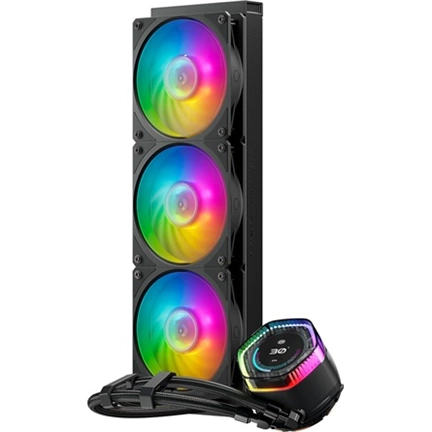Cooler Master MasterLiquid 360 Ion ARGB komplett vízhűtőrendszer LCD kijelzővel