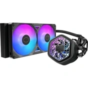 Cooler Master MasterLiquid Atmos II 240 VRM Fan komplett vízhűtőrendszer, ARGB, fekete