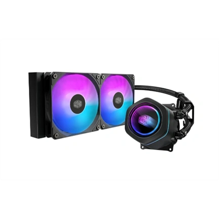 Cooler Master MasterLiquid Core Nex 240 komplett vízhűtőrendszer, ARGB, fekete
