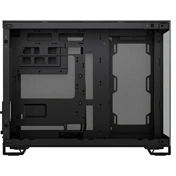 Corsair 2500X Micro ATX kétkamrás toronyház – fekete/obszidián alumínium