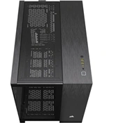 Corsair 2500X Micro ATX kétkamrás toronyház – fekete/obszidián alumínium