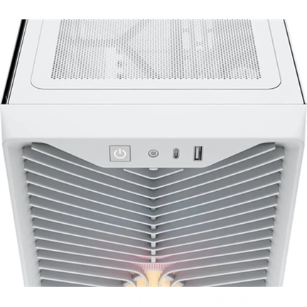 Corsair 3200D RS ARGB számítógépház - ATX, edzett üveg, 3db RS120 ARGB ventilátor, fehér