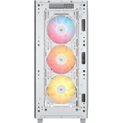 Corsair 3200D RS ARGB számítógépház - ATX, edzett üveg, 3db RS120 ARGB ventilátor, fehér