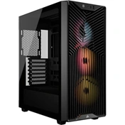 Corsair 3200D RS ARGB számítógépház - ATX, edzett üveg, 3db RS120 ARGB ventilátor, fekete