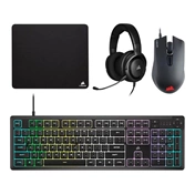 Corsair 4-in-1 gaming csomag (vezetékes billentyűzet, headset, egér, egérpad)