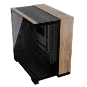 Corsair 6500X közepes méretű, kétkamrás toronyház – fekete/diófa