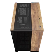 Corsair 6500X közepes méretű, kétkamrás toronyház – fekete/diófa