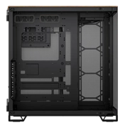 Corsair 6500X közepes méretű, kétkamrás toronyház – fekete/diófa