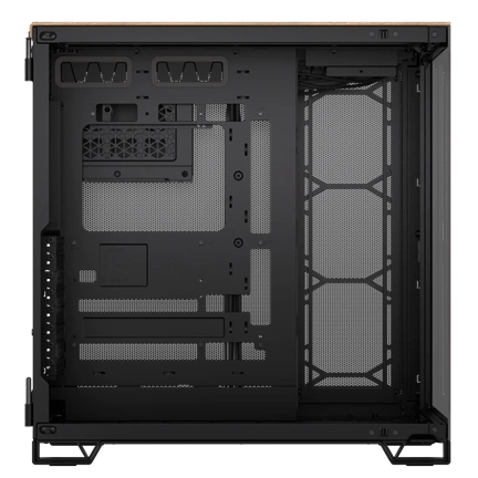 Corsair 6500X közepes méretű, kétkamrás toronyház – fekete/diófa