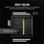 Corsair 6500X közepes méretű, kétkamrás toronyház – fekete/diófa
