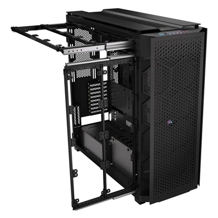 Corsair 9000D RGB Airflow teljes méretű torony számítógépház - fekete