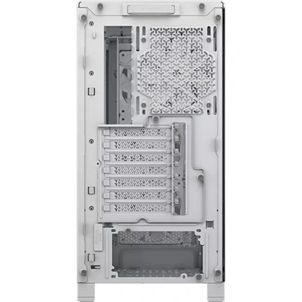 Corsair Frame 4000D RS Wood számítógépház - valódi fa előlap, E-ATX, 4db RS120 PWM ventilátor, fehér/tölgyfa