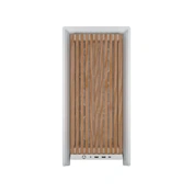 Corsair Frame 4000D RS Wood számítógépház - valódi fa előlap, E-ATX, 4db RS120 PWM ventilátor, fehér/tölgyfa