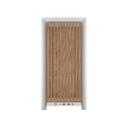 Corsair Frame 4000D RS Wood számítógépház - valódi fa előlap, E-ATX, 4db RS120 PWM ventilátor, fehér/tölgyfa