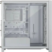 Corsair Frame 4000D RS Wood számítógépház - valódi fa előlap, E-ATX, 4db RS120 PWM ventilátor, fehér/tölgyfa