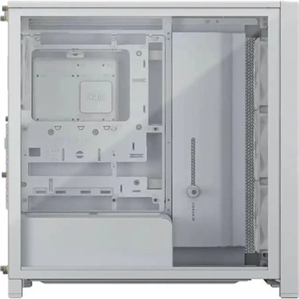 Corsair Frame 4000D RS Wood számítógépház - valódi fa előlap, E-ATX, 4db RS120 PWM ventilátor, fehér/tölgyfa