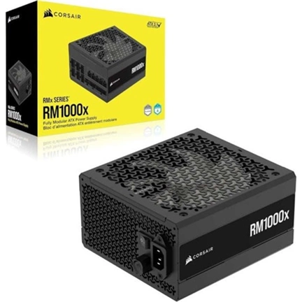 Corsair RM1000x Shift tápegység - 1000W, oldalt elhelyezett csatlakozók, ventilátorvezérlő, moduláris, ATX 3.1, PCIe 5.1
