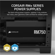 Corsair RM750x tápegység - 750W, teljesen moduláris, ATX 3.1, PCIe 5.1 támogatás Corsair RM750x tápegység - 750W, teljesen moduláris, ATX 3.1, PCIe 5.1 támogatás