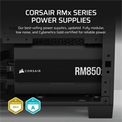 Corsair RM850x  tápegység - 850W, teljesen moduláris, ATX 3.1, PCIe 5.1 támogatás