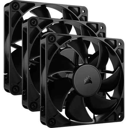 Corsair RS120 – 120mm PWM ventilátor tripla csomag – fekete