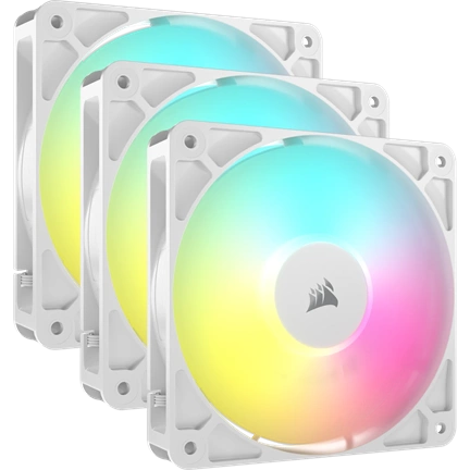 Corsair RS120 ARGB – 120mm PWM ventilátor tripla csomag – fehér