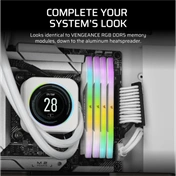 Corsair Vengence RGB DDR5 fényerősítő készlet - fehér