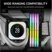 Corsair Vengence RGB DDR5 fényerősítő készlet - fehér