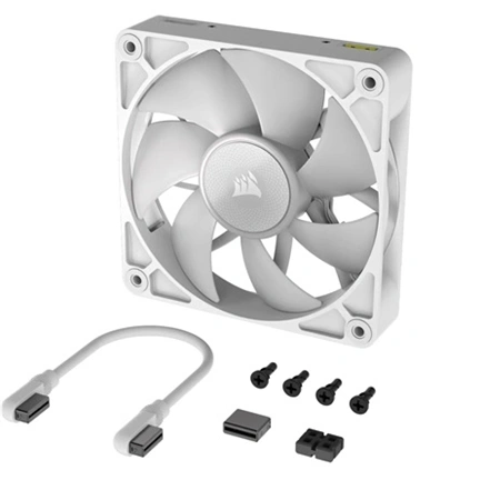 Corsair iCUE LINK RX120 RGB – 120mm PWM ventilátor bővítmény – fehér