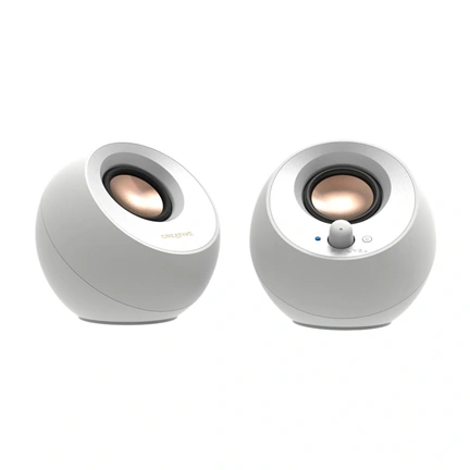 Creative Pebble V3 hangszóró - USB-C, Bluetooth, fehér
