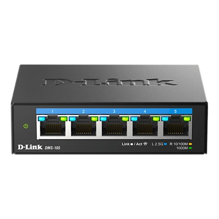 D-LINK DMS-105 5-Port Multi-Gigabit Unmanaged Switch