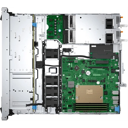 DELL ISG szerver - PE R360 rack (8x2.5"), 8C 6357P 3.0GHz, 1x32GB, 2x960GB RI SSD; H755, iD9 En., 2x700W.