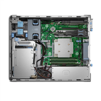 DELL ISG szerver - PE T160 torony (3x3.5"+2x2.5"), 4C 6315P 2.8GHz, 1x16GB, 1x2TB 7.2k SATA; S160, iD9 En., 300W.