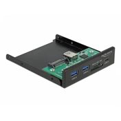DELOCK 3.5" USB 3.2 Gen 1 Front Panel 1xUSB Type-C + 2xUSB Type-A + SD/MicroSD slot