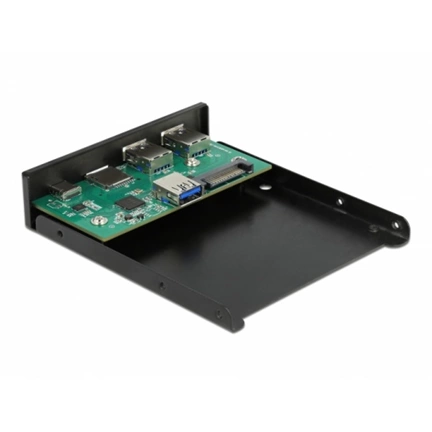 DELOCK 3.5" USB 3.2 Gen 1 Front Panel 1xUSB Type-C + 2xUSB Type-A + SD/MicroSD slot