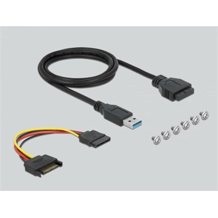 DELOCK 3.5" USB 3.2 Gen 1 Front Panel 1xUSB Type-C + 2xUSB Type-A + SD/MicroSD slot