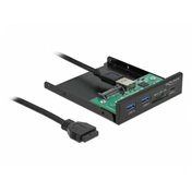DELOCK 3.5" USB 3.2 Gen 1 Front Panel 1xUSB Type-C + 2xUSB Type-A + SD/MicroSD slot