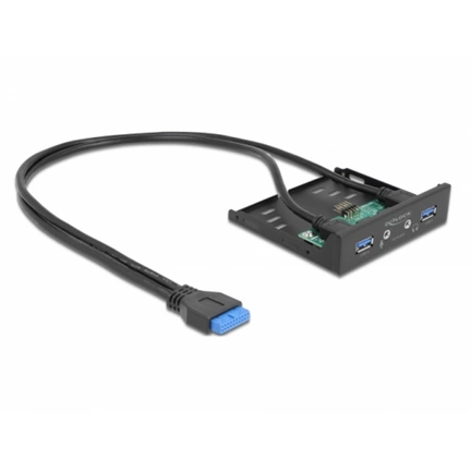 DELOCK 3.5" USB 3.2 Gen 1 Front Panel 2xUSB Type-A + HD-Audio