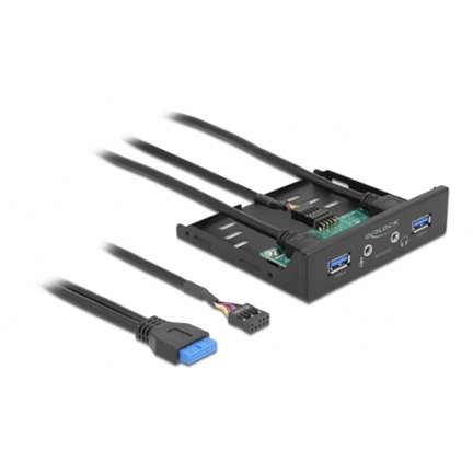 DELOCK 3.5" USB 3.2 Gen 1 Front Panel 2xUSB Type-A + HD-Audio