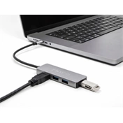DELOCK 4 USB Type-A 3.2 Gen 1 portos hub USB Type-C csatlakozóval, portok oldalt