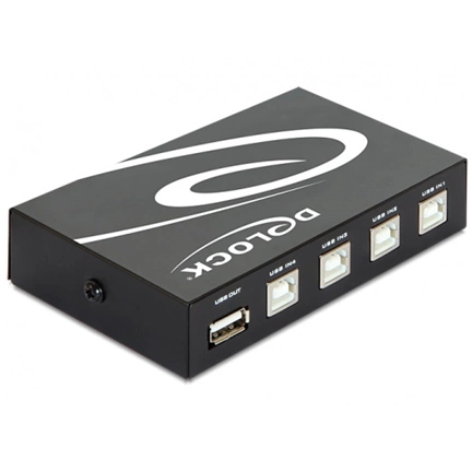 DELOCK 4 portos manuális USB 2.0 (87634)