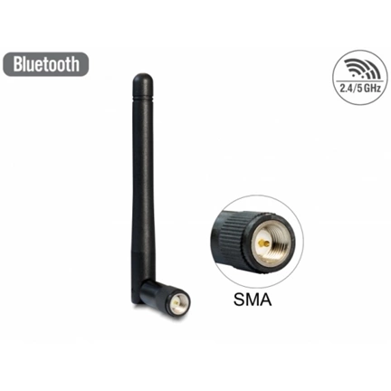 DELOCK 802.11ac/a/b/g/n WLAN-antenna SMA-dugó 2dBi