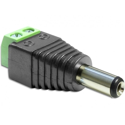 DELOCK Adapter DC 2.1 x 5.5 mm male > Terminal Block 2 pin (65396)