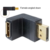 DELOCK Adapter DisplayPort male -> DisplayPort female angled down