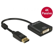 DELOCK Adapter Displayport 1.2-dugós csatlakozó > DVI-csatlakozóhüvely 4K passzív fekete (62601) DELOCK Adapter Displayport 1.2-dugós csatlakozó > DVI-csatlakozóhüvely 4K passzív fekete (62601)