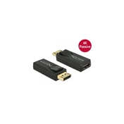 DELOCK Adapter Displayport 1.2-dugós csatlakozó > HDMI-csatlakozóhüvely 4K passzív fekete  (65571)