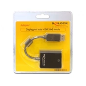 DELOCK Adapter Displayport male -> DVI 24+5 female Fekete (61847)