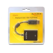 DELOCK Adapter Displayport male -> VGA 15pin female (61848)