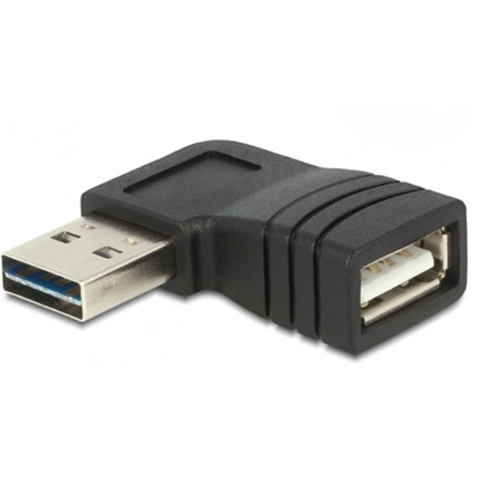DELOCK Adapter EASY-USB 2.0-A male -> USB 2.0-A female angled left / right
